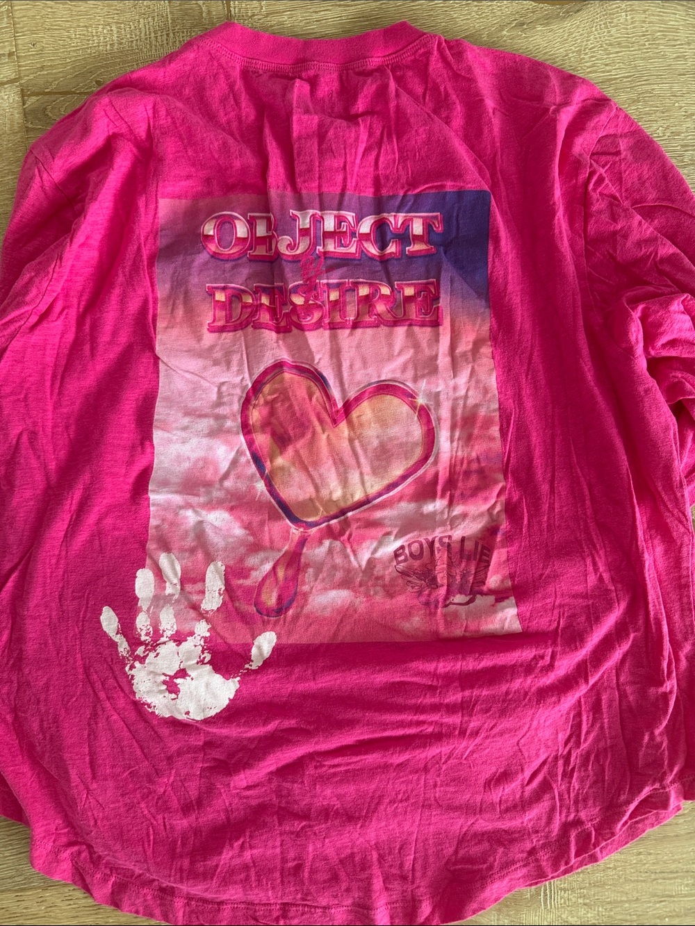 Boys Lie Women’s Hot Pink Long Sleeve Henley
